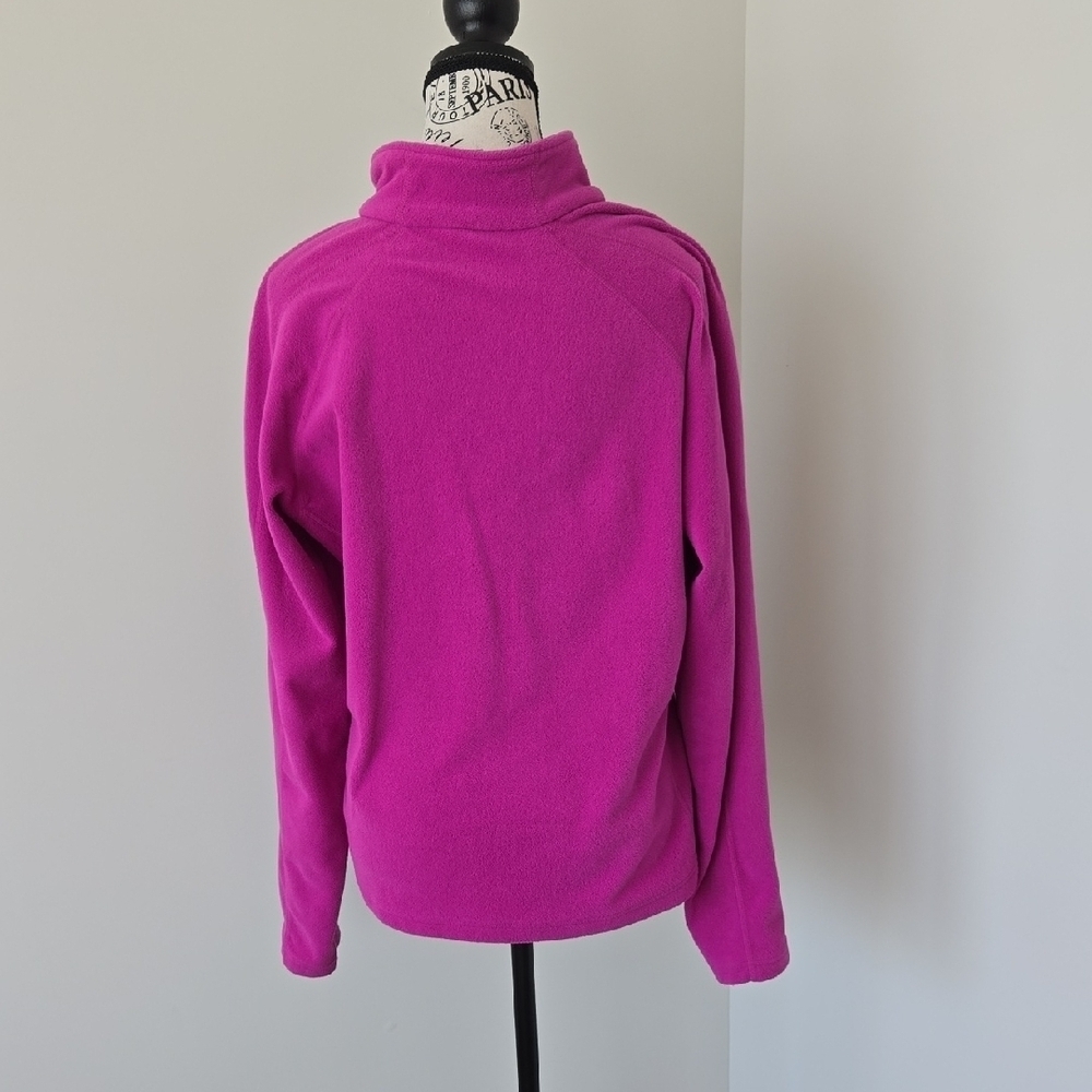 Nike Women's Magenta Quarter-Zip Fleece Sweatshirt - Picture 4 of 4